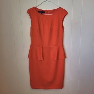 Nine West Peplum Sheath Line Dress 🧡
